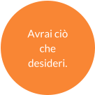 Avrai ciò che  desideri.